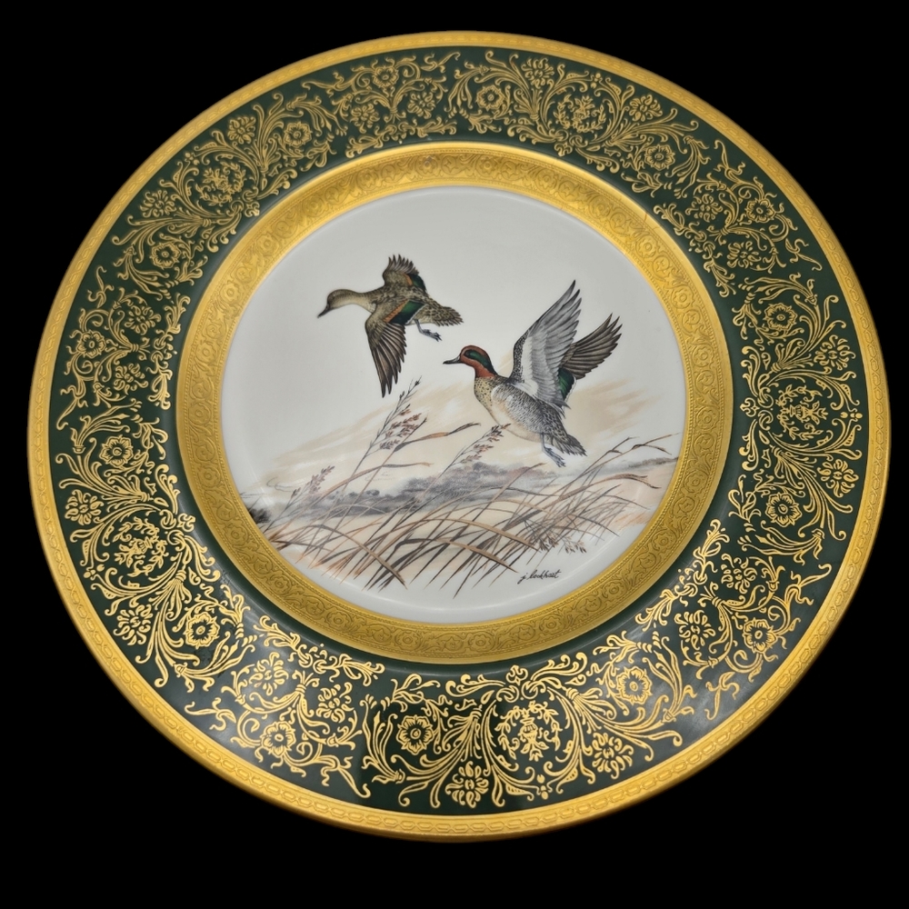 Vintage Pickard Limited Edition Greenwinged Teal Lockhart Birds 1970